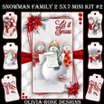 Snowman Family 2 5X7 Mini Kit #2 ,