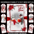 Snowman Family 2 5X7 Mini Kit #4 ,