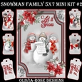 Snowman Family 5X7 Mini Kit #2 ,