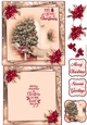 Dogs Christmas 6X6 Topper Sheet #1