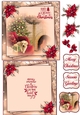 Dogs Christmas 6X6 Topper Sheet #2