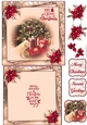 Dogs Christmas 6X6 Topper Sheet #3