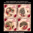 Dogs Christmas 6X6 Topper Kit #1