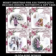Merry Christmas Pink Topper Kit #1