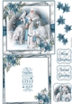 Blue Christmas 6X6 Topper Sheet #3