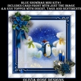 Blue Snowman Mini Kit #1   