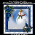 Blue Snowman Mini Kit #3  