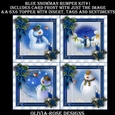 Blue Snowman Bumper Kit #1   