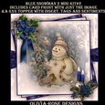 Blue Snowman 2 Mini Kit #2   