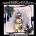 Blue Snowman 2 Mini Kit #3   