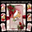 Christmas Teddy 5X7 Mini Kit #1  