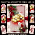 Christmas Teddy 5X7 Mini Kit #3  
