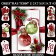 Christmas Teddy 2 5X7 Mini Kit #3  