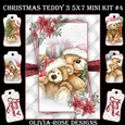 Christmas Teddy 3 5X7 Mini Kit #4  