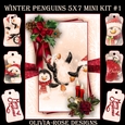 Winter Penguins 5X7 Mini Kit #1