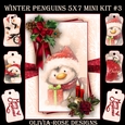 Winter Penguins 5X7 Mini Kit #3