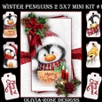Winter Penguins 2 5X7 Mini Kit #1