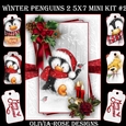 Winter Penguins 2 5X7 Mini Kit #2