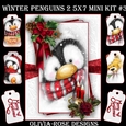 Winter Penguins 2 5X7 Mini Kit #3