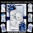 Polar Bear Christmas 5X7 Mini Kit #1