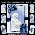Polar Bear Christmas 5X7 Mini Kit #2