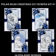 Polar Bear Christmas 5X7 Bumper Kit #1