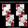 Polar Bear Christmas 2 5X7 Bumper Kit #1