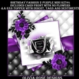 Birthday Fashion 2 Purple Mini Kit #4