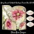 Wrap Around Gatefold Vintage Flowers Mini Kit #4