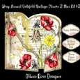 Wrap Around Gatefold Vintage Flowers 2 Mini Kit #2