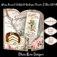 Wrap Around Gatefold Vintage Flowers 2 Mini Kit #4