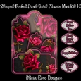 Shaped Pocket Front Card Flowers Mini Kit #3
