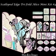 Scalloped Tri-Fold Alice Mini Kit #4
