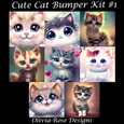 Cute Kittens 8 X 8 Bumper