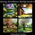 Spring Farmhouse Backgrounds #1