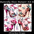 Butterfly Shoes Bumper Kit #1 **INCLUDES A CARD FRONT WITH JUST THE SHOE**