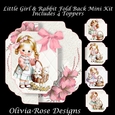Little Girl & Rabbit Fold Back Kit **Includes 4 Toppers**