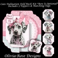 Cute Dalmatian Fold Back Mini Kit *Bow Is Optional* Includes 5 Toppers & Matching Tags