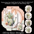 Watering Can Fold Back Mini Kit *Bow Is Optional* Includes 5 Toppers & Matching Tags