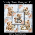 Lovely Bear Bumper Kit **Includes card front with no flowers**