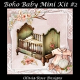 Boho Baby Mini Kit #2 **Includes card front with no flowers or clothes**