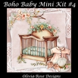 Boho Baby Mini Kit #4 **Includes card front with no flowers or clothes**