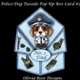 Police-Dog Tuxedo Pop-Up Card Mini Kit #2