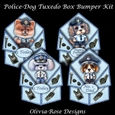 Police-Dog Tuxedo Pop-Up Card Bumper Kit