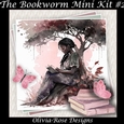 The Bookworm Mini Kit #2 **Includes card front with no decoupage**
