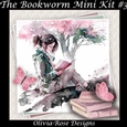The Bookworm Mini Kit #3  **Includes card front with no decoupage**  