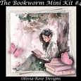 The Bookworm Mini Kit #4  **Includes card front with no decoupage**  
