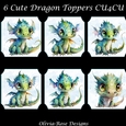 6 Cute Dragon Toppers