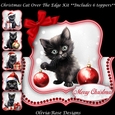 Christmas Cat Over The Edge Mini Kit 7X7