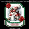 Winter Hedgehog 2 Shaped Easel Card Mini Kit